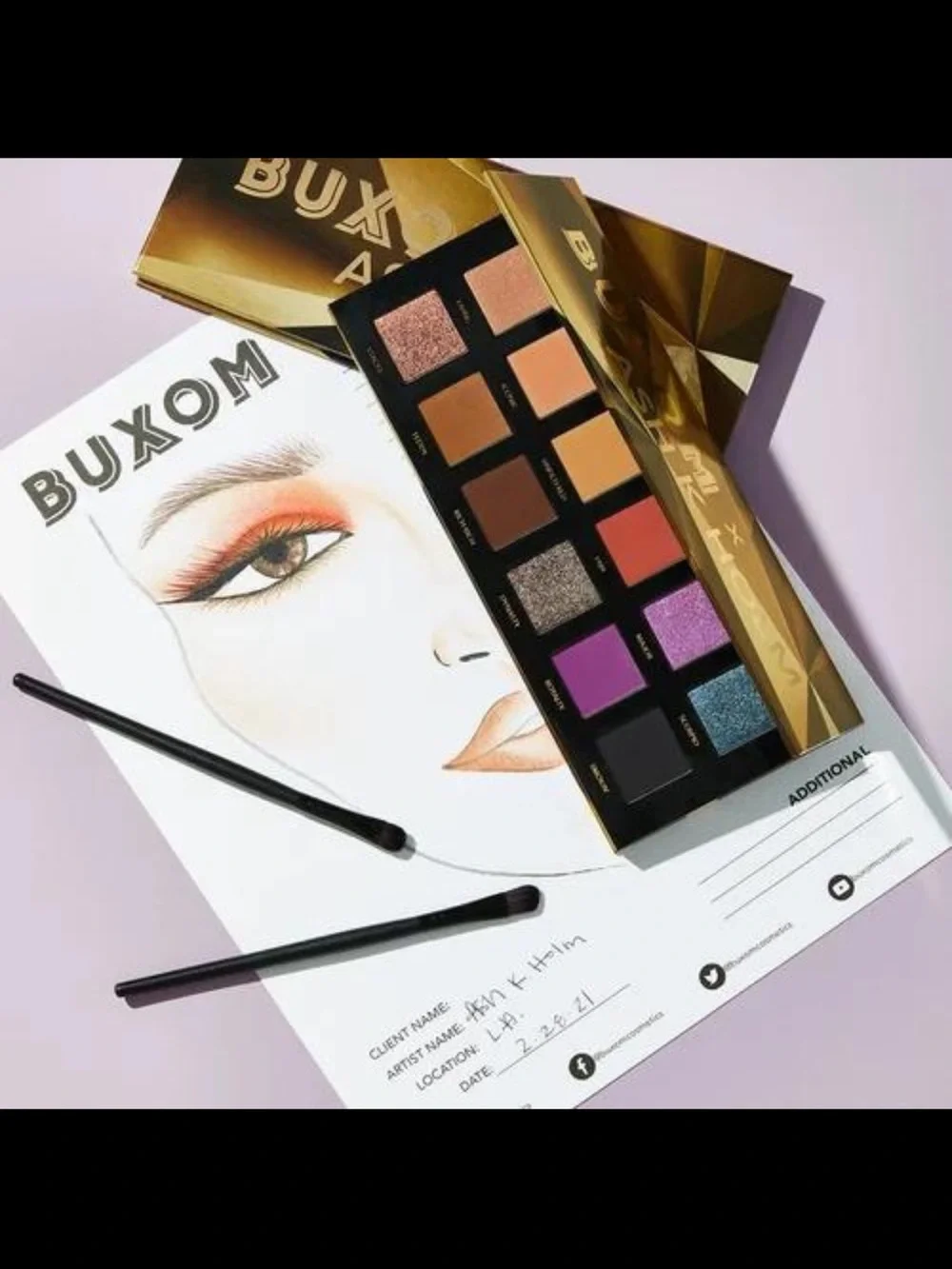 Buxom x Ash K Holm Eyeshadow Palette NIB Sealed Limited Edition 🎨